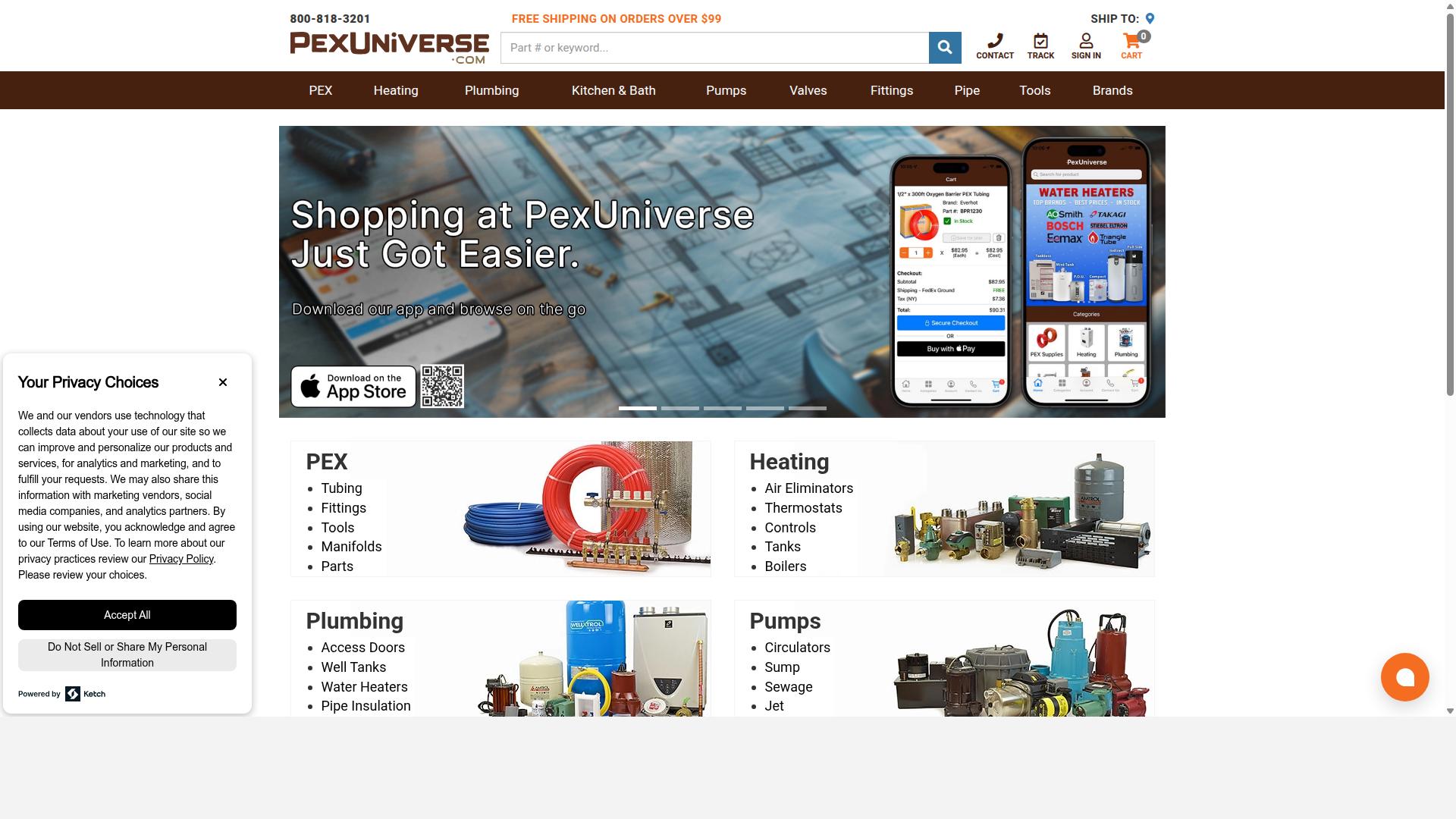 PEX Universe website